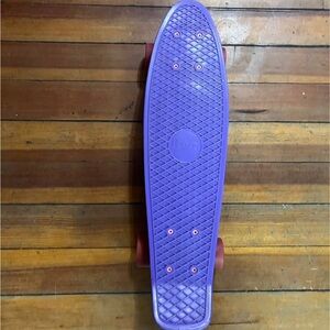 Purple Penny Board Skateboard with Pink Wheels